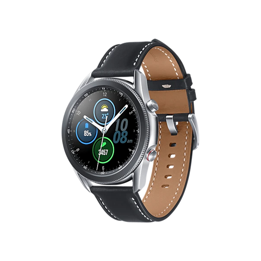 Samsung Galaxy Watch3 LTE (45mm) - Mystic Silver (Photo: 3)